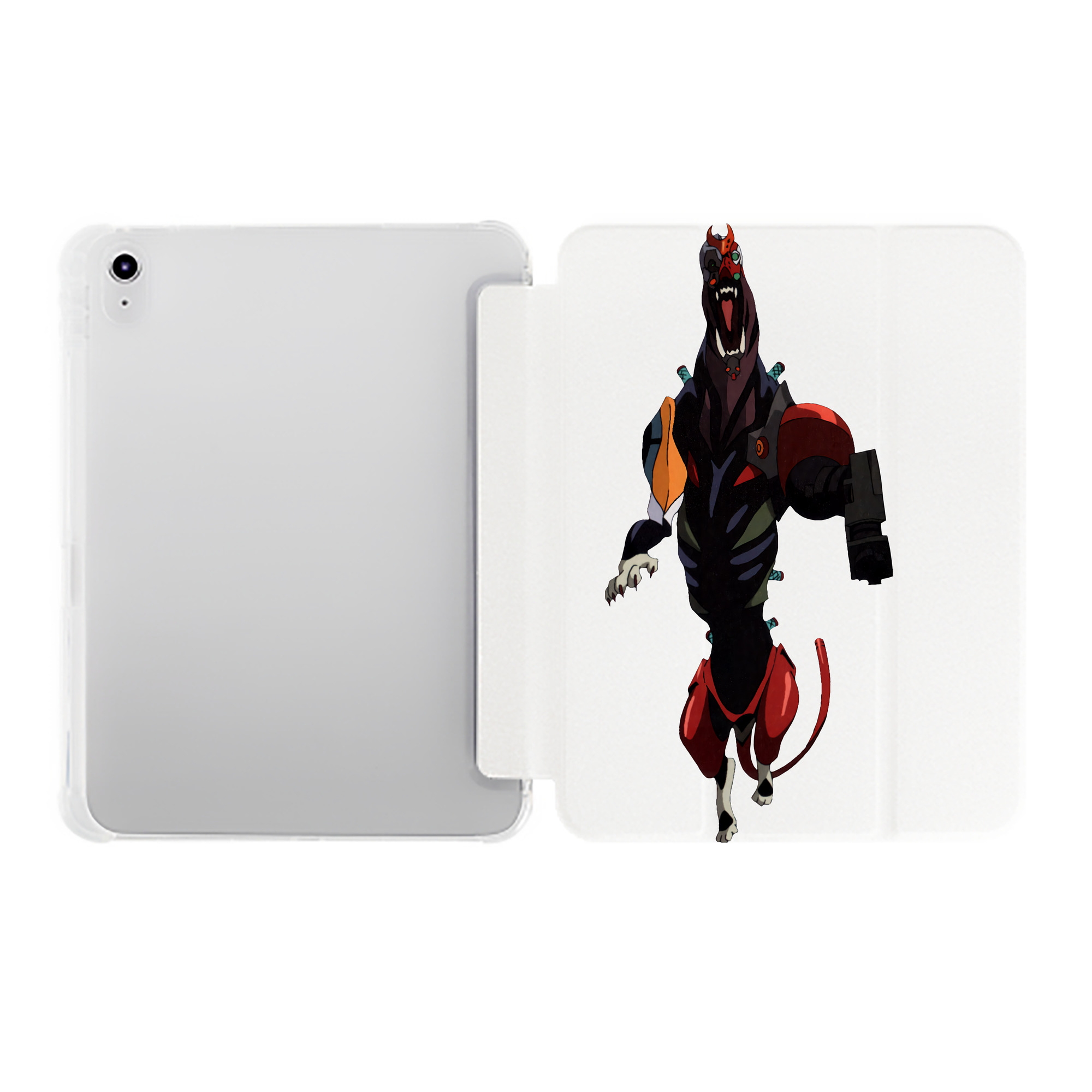 （画像用） EVA 新世紀エヴァンゲリオン IPad ケース ペン収納付き 三つ折りスタンド PUレザー×シリコン 対応機種9.5/10.5/10.9インチ